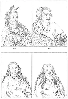 Myers And Co Prints: Pawnees, 1841. Artist: Myers and Co