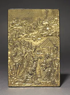 Pax with the Adoration of the Magi, c. 1500. Creator: Moderno (Italian, 1467-1528)