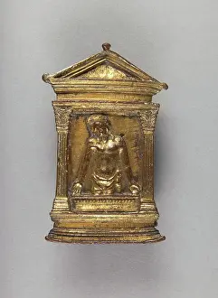 Pax of the Risen Christ Displaying His Wounds, late 15th century. Creator: Unknown
