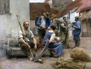 Paying the Harvesters, 1882. Artist: Leon-Augustin Lhermitte
