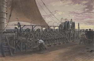 Field Cyrus West Gallery: The Paying-out Machinery in the Stern of the Great Eastern, 1865