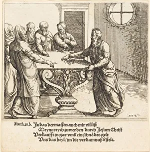 Payment Prints: The Payment of Judas, 1547. Creator: Augustin Hirschvogel