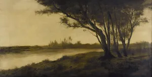 Olive Green Prints: Paysage, 1888. Creator: Frédérick Juncker