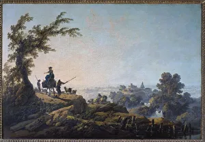Jean Baptiste Pillement Prints: Paysage animé, 1785. Creator: Jean-Baptiste Pillement