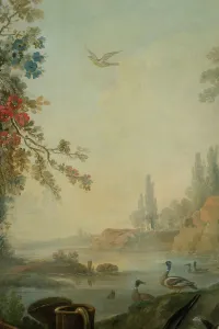 Huet Jean Baptiste I Prints: Paysage au chien, between 1765 and 1770