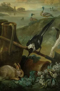 Paysage au chien, between 1765 and 1770. Creators: Jean Baptiste Marie Huet, Jean-Honore Fragonard