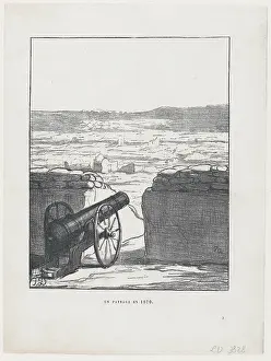 Destructive Prints: Un paysage en 1870. Creator: Honore Daumier