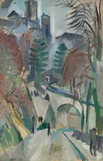 1912 Collection: Paysage de Laon, 1912. Creator: Delaunay, Robert (1885-1941)