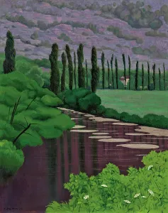 Schwitzerland Prints: Paysage a Marcillac, 1925. Creator: Vallotton, Felix Edouard (1865-1925)