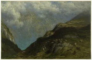 Dore Gustave Prints: Paysage de montagne, 1881. Creator: Gustave Doré