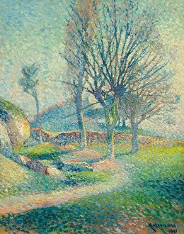 Blooming Prints: Paysage de Provence, 1921. Creator: Verdilhan, Louis Mathieu (1875-1928)