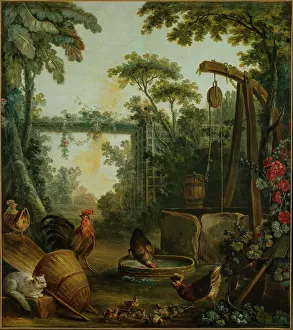 Huet Jean Baptiste I Prints: Paysage rustique, between 1765 and 1770. Creator: Jean Baptiste Marie Huet