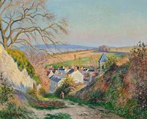 Country Landscape Prints: Paysanne dans Eragny. Creator: Vignon, Victor (1847-1909)