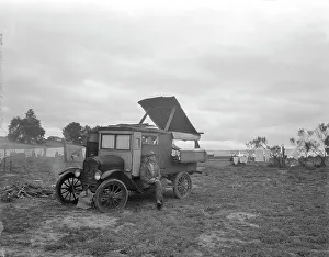 Mobile Home Prints: One pea picker's home, one-half mile off Highway 101 at Nipomo