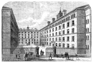 Renting Prints: Peabody-Square, Westminster, for the dwellings of the poor, 1869. Creator: Unknown