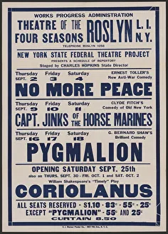 Shaw George Bernard Prints: No More Peace 1, Roslyn, NY, 1937. Creator: Unknown