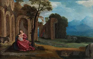 The peace of the flight to Egypt, c.1540. Creator: Savoldo, Giovanni Girolamo (Girolamo da Brescia) (1480/85-1548)