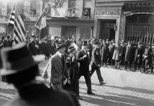 Armistice Prints: Peace Hurrah, 11 Nov 1918. Creator: Bain News Service