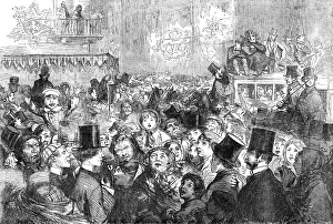 The Peace Illuminations - A Street Scene - drawn by George Thomas, 1856. Creator: Unknown