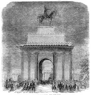 The Iron Duke Prints: The Peace Illuminations -The Green Park, 1856. Creator: Unknown