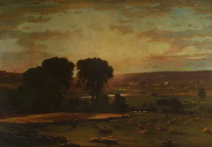 Inness George Prints: Peace and Plenty, 1865. Creator: George Inness