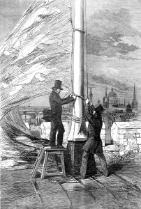 Ropes Prints: The Peace Rejoicings - Hoisting the Royal Standard at the Tower of London