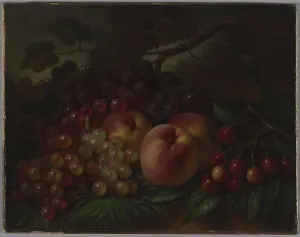 Cherries Gallery: Peaches, Grapes and Cherries, ca 1860-1870. Artist: Hall, George Henry (1825-1913)