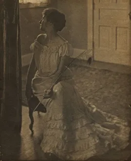 1871 1925 Prints: The Peacock Feather, c. 1902. Creator: Clarence H. White (American, 1871-1925)