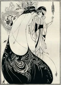 Elegance Prints: The Peacock Girl, 1893. Artist: Aubrey Beardsley