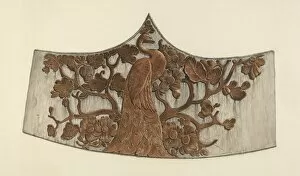 Peacock Stern Carving, 1935 / 1942. Creator: John Davis