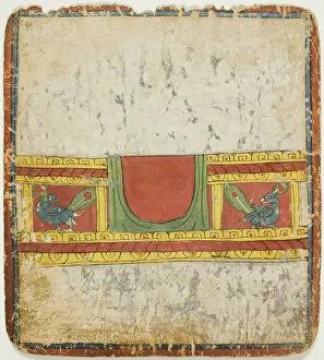 Peacocks Collection: Peacock Throne, from a Set of Initiation Cards (Tsakali), 14th / 15th century