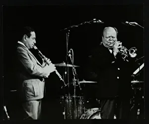 Billy Prints: Peanuts Hucko and Billy Butterfield playing at Potters Bar, Hertfordshire, 1986. Artist