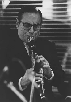 Clarinetist Prints: Peanuts Hucko, Cambridge, 1988. Creator: Brian Foskett