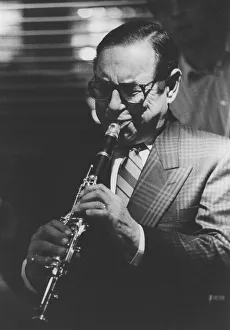 Clarinetist Prints: Peanuts Hucko, Cambridge, 1988. Creator: Brian Foskett