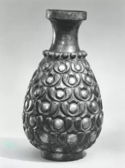 Repousse Gallery: Pear-Shaped Vase, Iran, 8th century. Creator: Unknown