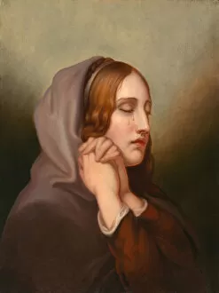 Sentimental Gallery: Pearl of Grief, 1855. Creator: Mary Jane Peale