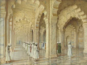 The Pearl Mosque at Agra, End of 1870s-Early 1880s. Artist: Vereshchagin, Vasili Vasilyevich (1842-1904) The Pearl Mosque at Agra, End of 1870s-Early 1880s. Artist: Vereshchagin, Vasili Vasilyevich (1842-1904)