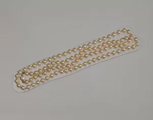 Pearl Necklace Collection: Pearl necklace from Maes Millinery Shop, 1941-1994. Creator: Unknown
