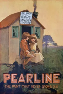 Decorating Prints: Pearline paint advert, 1920s