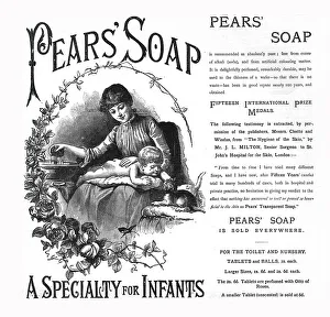 Brand Name Prints: Pears Soap, 1886. Creator: Unknown