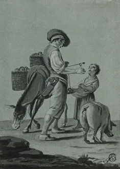 Vendor Prints: Peasant Apple Peddler, n.d. Creator: Johann Christian Reinhart