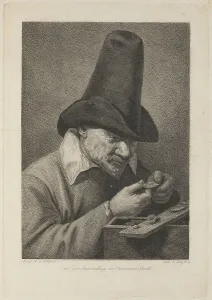Hess Prints: Peasant with Coins, Second Half of the 18th cen Artist: Hess