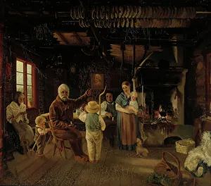 Range Prints: Peasant Cottage in Nauvo (War Veteran's Tale), 1852. Creator: Karl Anders Ekman