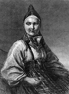 A Peasant of Dalecarlia by E. Lundgren, 1870. Creator: Unknown