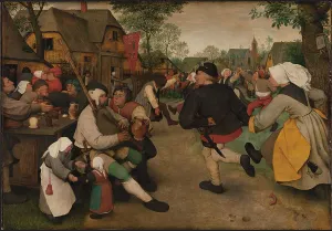 Art History Museum Prints: The Peasant Dance, c1568. Creator: Bruegel (Brueghel); Pieter; the Elder (ca 1525-1569)