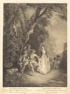 Bucolic Collection: The Peasant Dance. Creator: Benoit Audran II
