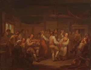Aleksander Lauréus Prints: A Peasant Dance in Finland, 1816. Creator: Alexander Lauréus