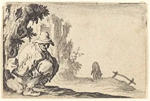 Peasant Defecating, c. 1622. Creator: Jacques Callot