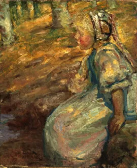 Alice Pike Gallery: Peasant Girl, 1900. Creator: Alice Pike Barney