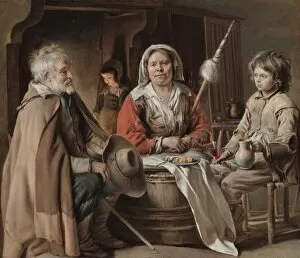Wool Gallery: Peasant Interior, c. 1645. Creator: Louis Le Nain